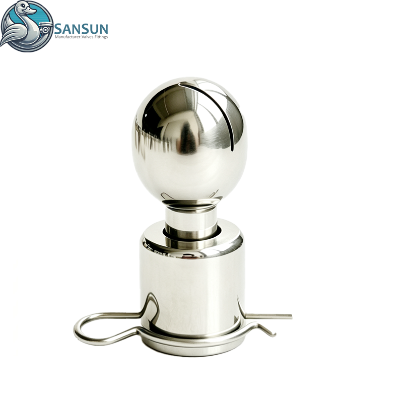 Sanitary Pin-type Rotating Cleaning Ball 304 316L Stainless Steel Tank CIP Spray Ball