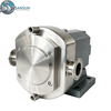 316L Sanitary Horizontal Jacketed Rotary Lobe Pump Heating and Cooling for Pump Chamber
