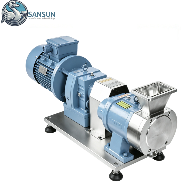 316L Stainless Steel Food Grade Lobe Pump with V‑Port Inlet for Viscous Food Beverage Transfer