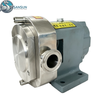 316L Sanitary Horizontal Jacketed Rotary Lobe Pump Heating and Cooling for Pump Chamber