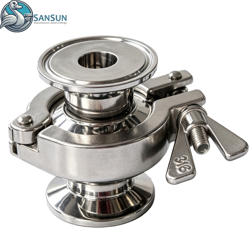 316L Sanitary Balanced Pressure Thermostatic Steam Trap Tri‑Clamp