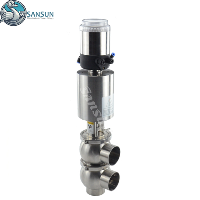 316L Welded Single Seat Valve with C-top ASI Bus 4-20 mA
