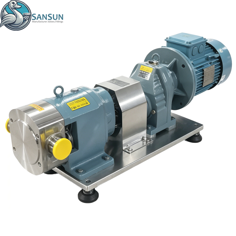 Sanitary Rotary Lobe Pump 316L Stainless Steel